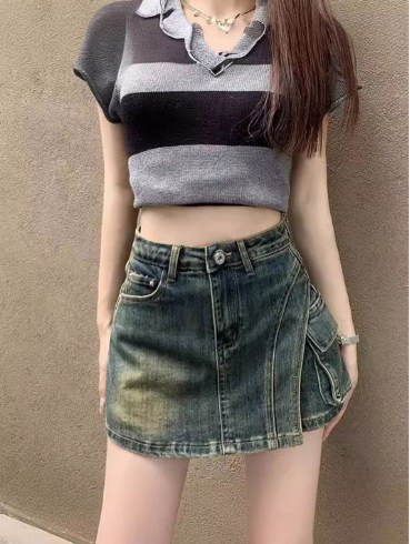 StyleCast Women Pure Cotton A-Line Mini Skirts