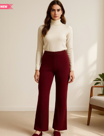 Miaz Lifestyle Women Knitted Palazzos