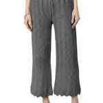 Thrifty Thread Women Flared Knitted Ethnic Palazzos