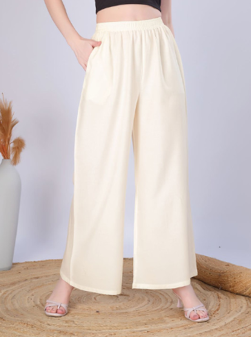 Vivika Women Solid Flared Palazzos