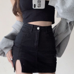 StyleCast Women Solid Straight Mini Skirts