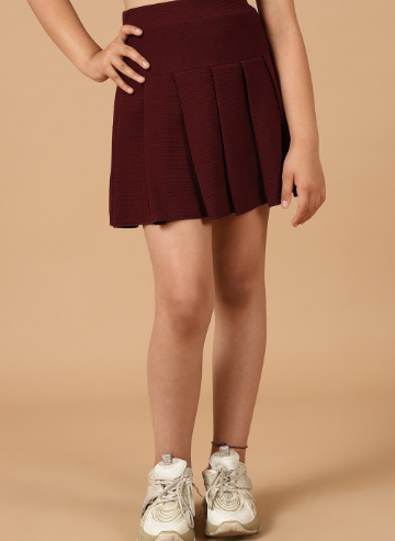 NEUDIS Girls Flared Mini Skirts