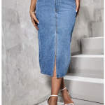 dolsia Denim Pencil Midi Skirts