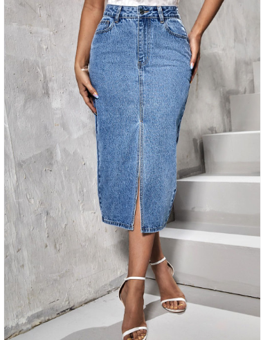 dolsia Denim Pencil Midi Skirts