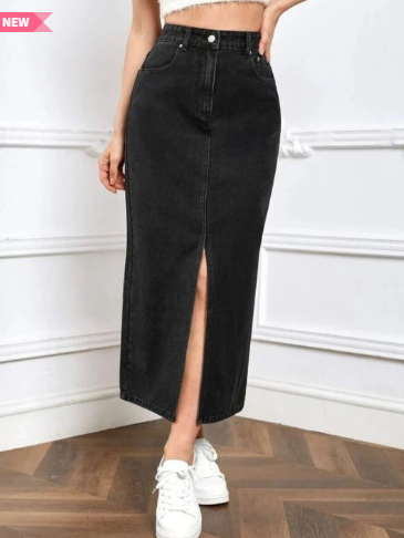 Pink Clap Fashion Straight Midi Skirts