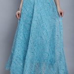 SOUNDARYA Printed Flared Maxi Skirts