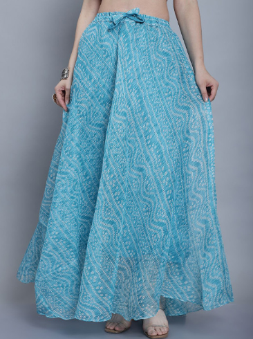 SOUNDARYA Printed Flared Maxi Skirts