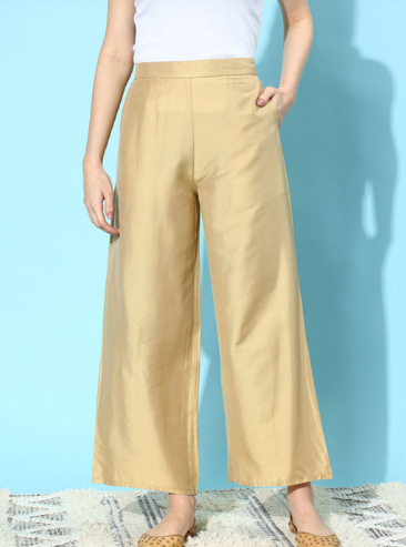 Libas Flared Fit Silk Palazzos