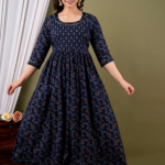 FASHDHUN Women Ethnic Motifs Printed Cotton Maternity Ethnic Dress