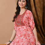 ftDiva Women Printed Fit and Flare Maxi Ethnic Dress