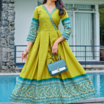 ARADHNA Ethnic Motifs Printed Fit & Flare Maxi Ethnic Dress