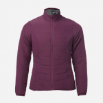 Decathlon Women Purple Navy Upto -0 Degrees Non-Hooded Synthetic Puffer Jacket