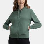 Jockey Super Combed Cotton French Terry Fabric Hoodie Jacket with Side Pockets-AW30