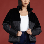 all about you Faux-Fur Detail Padded Jacket