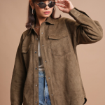 Tokyo Talkies Spread Collar Open Front Jacket