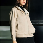 Campus Sutra Saltbox Women Spread Collar Solid Lightweight Bomber Jacket