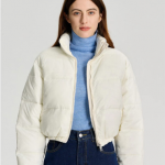 Kotty Stand Collar Crop Puffer Jacket
