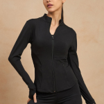 COLOR CAPITAL Women Solid Zip Detail Long Sleeves Casual Sporty Jacket