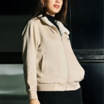 Campus Sutra Saltbox Women Spread Collar Solid Lightweight Bomber Jacket