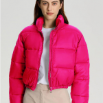 Kotty Mock Collar Crop Puffer Jacket