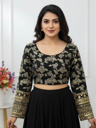 RAGHUVEER CREATION Women Embroidered Saree Blouse