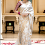 STYLENZA Woven Design Zari Satin Handloom Banarasi Saree