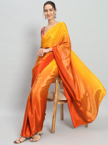 RACHNA Satin Ready to Wear Saree