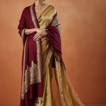 Pashmoda Ethnic Motifs Embroidered Fringed Shawl