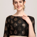 Oomph! Woven Design Silk Saree Blouse