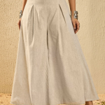 InWeave Women Cotton Flared Handloom Ethnic Palazzos