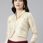 Souchii Shawl Collar Saree Blouse